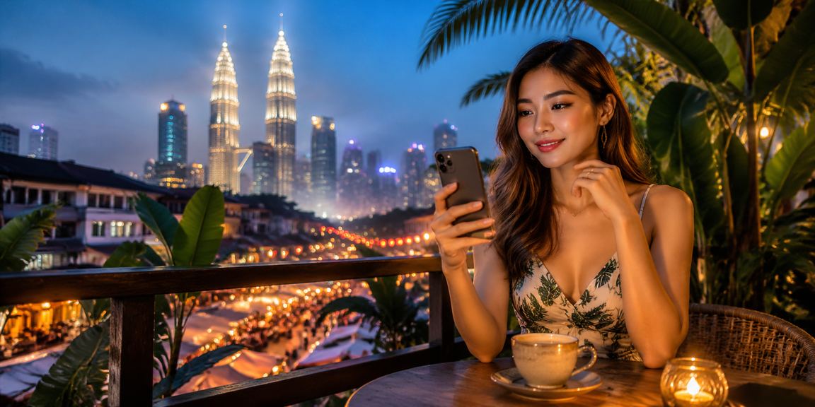 Pengguna bermain kasino mudah alih di Kuala Lumpur dengan antara muka moden